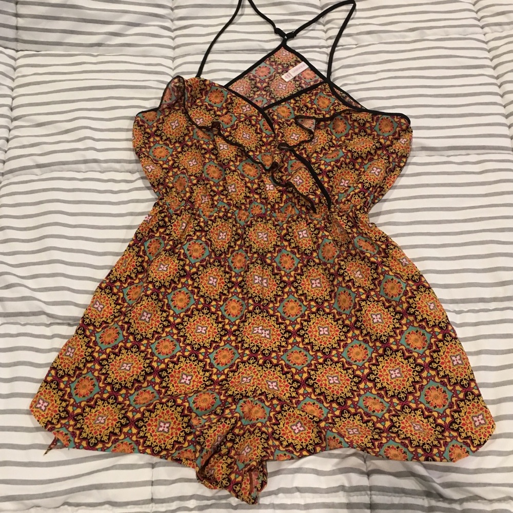 Xhilaration Ruffle Romper with Pockets!